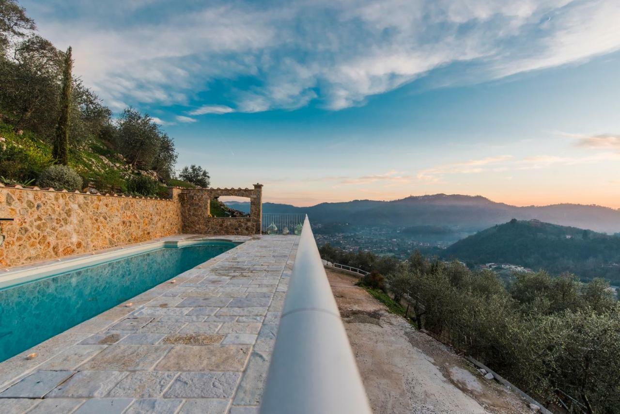 Charming Farmhouse In The Hills, Private Pool, Sea View, Dream Panorama Camaiore Exteriör bild