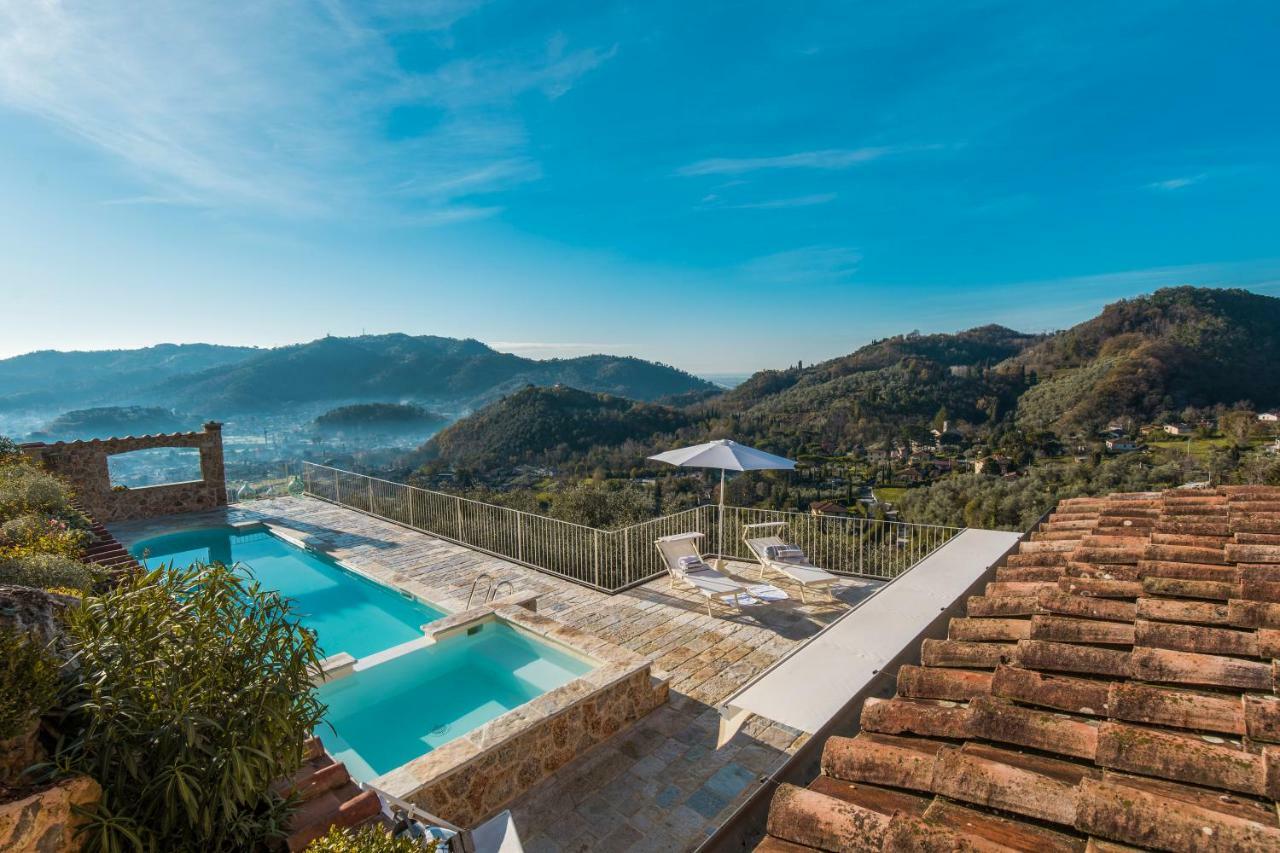 Charming Farmhouse In The Hills, Private Pool, Sea View, Dream Panorama Camaiore Exteriör bild