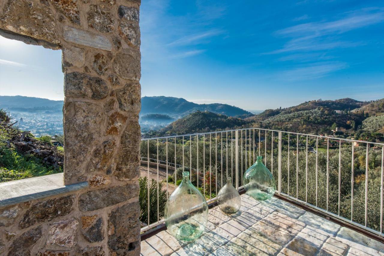 Charming Farmhouse In The Hills, Private Pool, Sea View, Dream Panorama Camaiore Exteriör bild